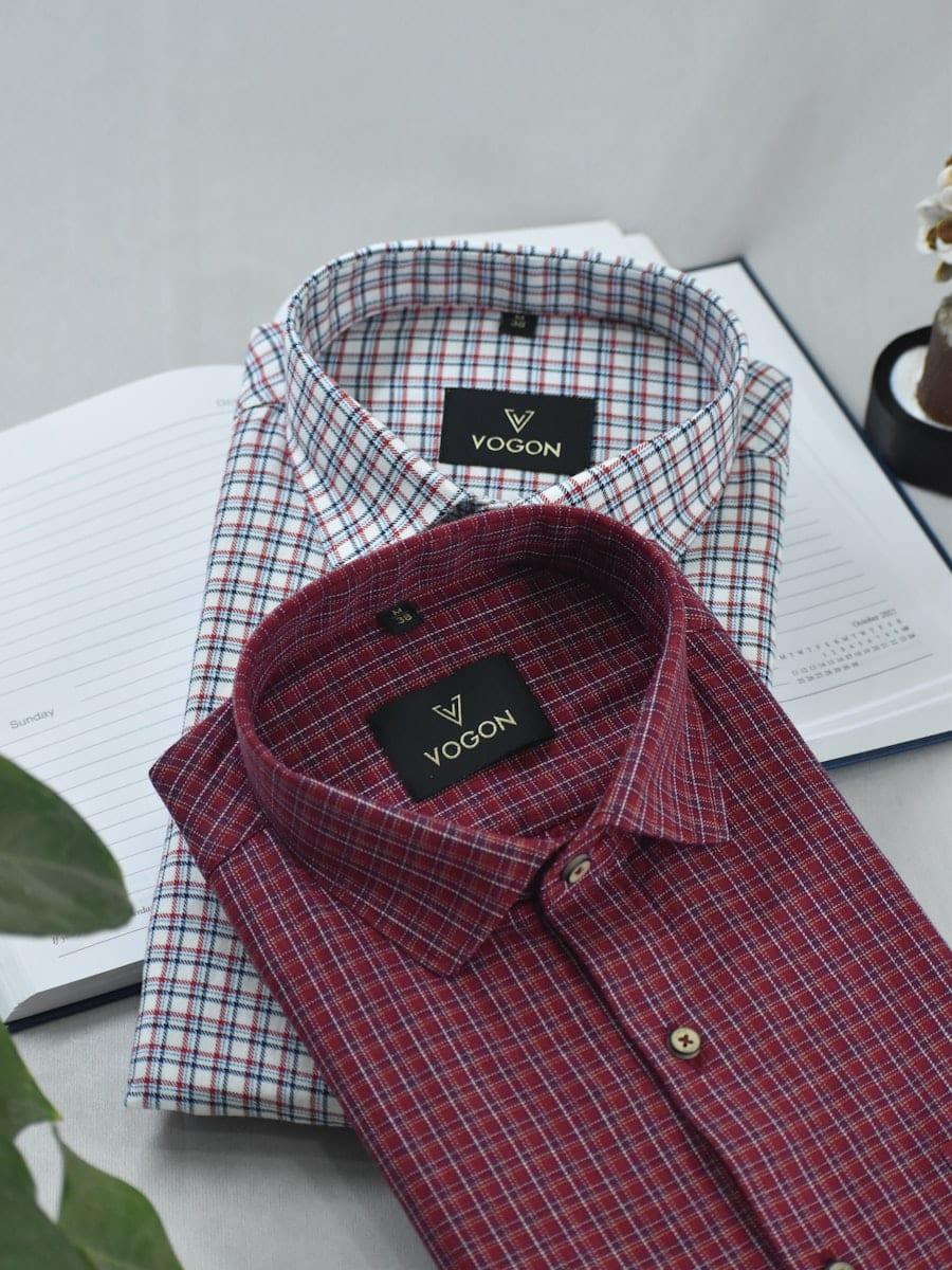 Brushed Flannel Check Shirt, Brushed cotton flannel in a muted check