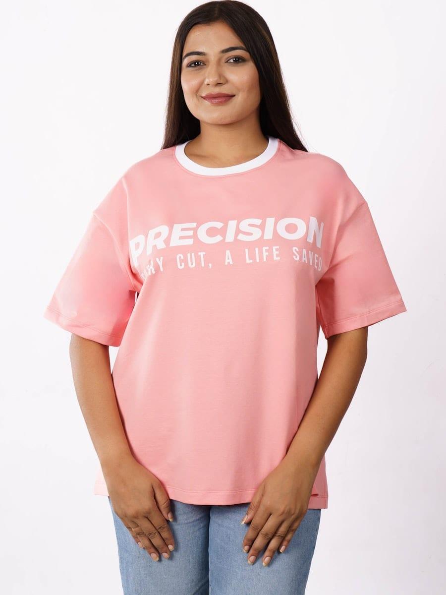 Coral Relaxed Fit Tee, Soft washed cotton in a warm seasonal tone